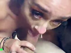 Young Slut Gets Brutally Face Fucked, Slapped, Forced To Eats Ass And Spit On