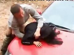anal rape on broken car